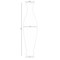 Modern Bamboo Floor Vase - Decorative 43-inch Vase for Living Room, Dining Room, or Entryway - Versatile Floral Display - Fill with Dried Branches or Flowers - Contemporary Tall Vase - Unique Bamboo Design